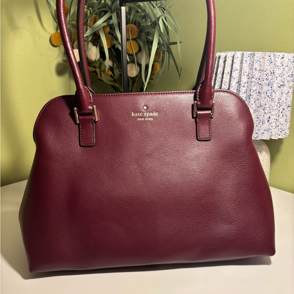 Kate Spade Deep Red Leather Satchel